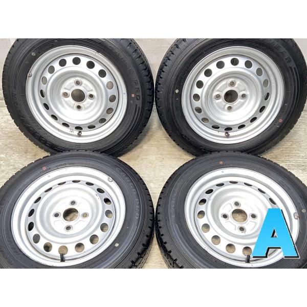 中古タイヤ サマータイヤ ホイールセット 4本セット 155/80R14 88/86LT トヨタ純正...