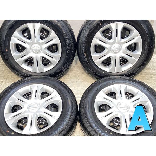 中古タイヤ サマータイヤ ホイールセット 4本セット 185/70R14日産純正14x5.5100-...