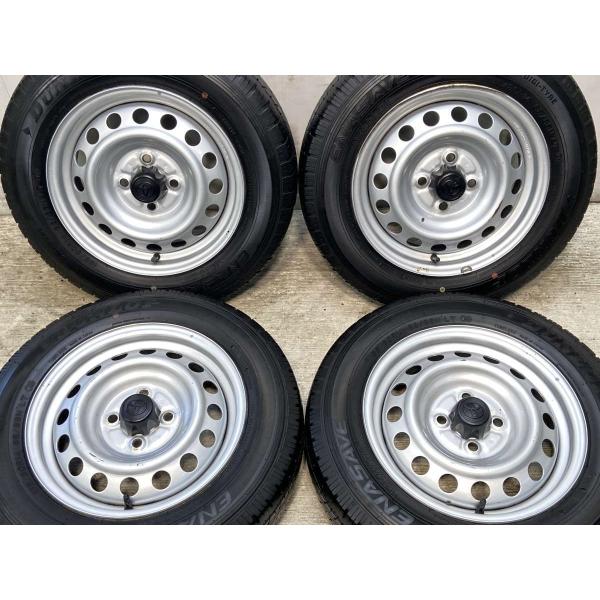 中古タイヤ サマータイヤ ホイールセット 4本セット 155/80R14 88/86LT トヨタ純正...