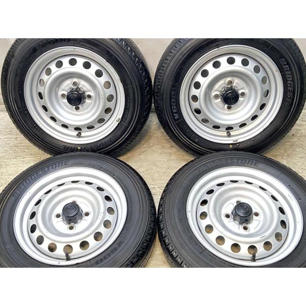 中古タイヤ サマータイヤ ホイールセット 4本セット 155/80R14 88/86LT トヨタ純正...
