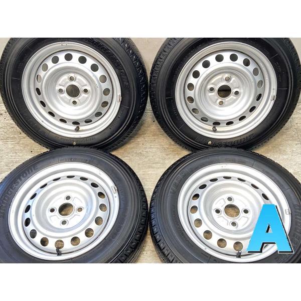 中古タイヤ サマータイヤ ホイールセット 4本セット 155/80R14 88/86LT トヨタ純正...