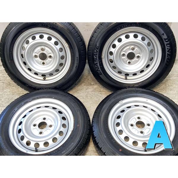 中古タイヤ サマータイヤ ホイールセット 4本セット 155/80R14 88/86LT トヨタ純正...