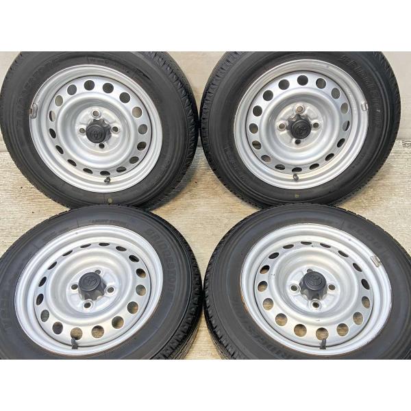 中古タイヤ サマータイヤ ホイールセット 4本セット 155/80R14 88/86LT トヨタ純正...