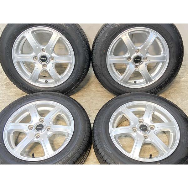 中古タイヤ サマータイヤ ホイールセット 4本セット 165/70R14  　 FEID 14x5....