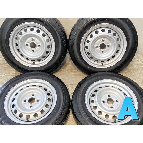 中古タイヤ サマータイヤ ホイールセット 4本セット 155/80R14 88/86LT トヨタ純正...