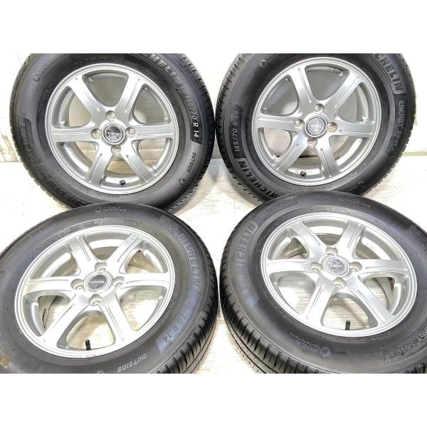 中古タイヤ サマータイヤ ホイールセット 4本セット 185/70R14  　 BALMINUM 1...