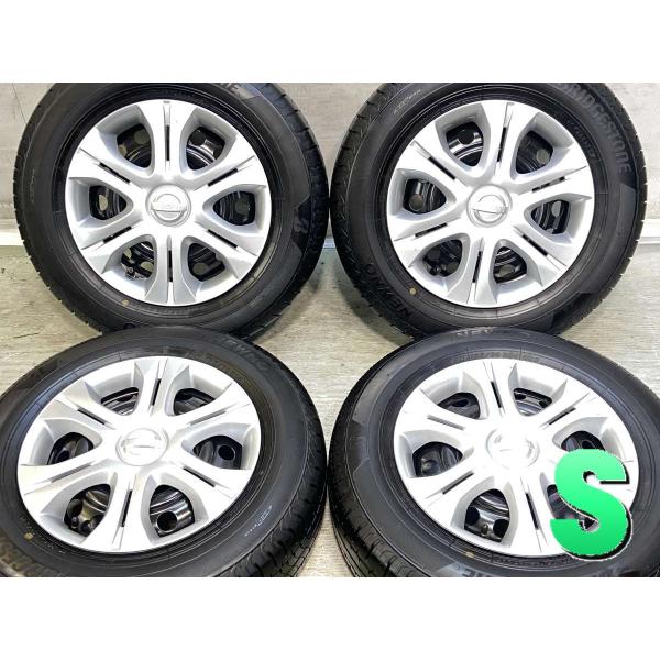 中古タイヤ サマータイヤ ホイールセット 4本セット 185/70R14  日産純正  14x5.5...
