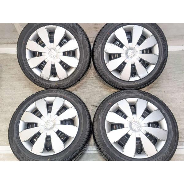 中古タイヤ サマータイヤ ホイールセット 4本セット 155/65R14  スズキ純正  14x4....