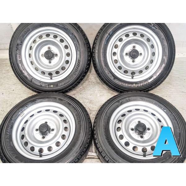 中古タイヤ サマータイヤ ホイールセット 4本セット 155/80R14 88/86N トヨタ純正 ...