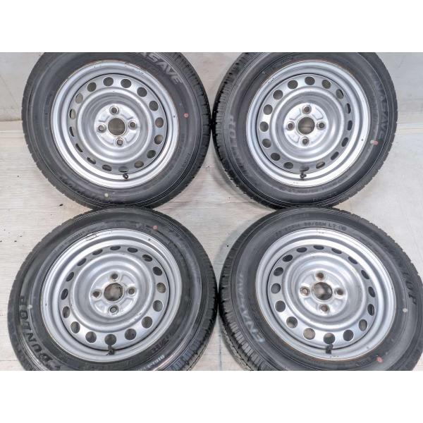 中古タイヤ サマータイヤ ホイールセット 4本セット 155/80R14 88/86N LT トヨタ...