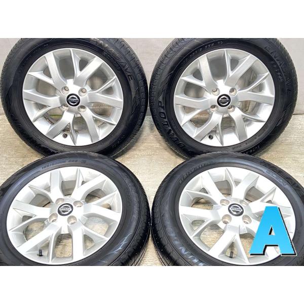 中古タイヤ サマータイヤ ホイールセット 4本セット 185/65R15  日産純正  15x5.5...