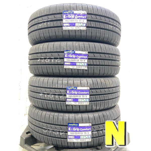 中古タイヤ サマータイヤ 4本セット  165/55R15  グッドイヤー エフィシエント グリップ...