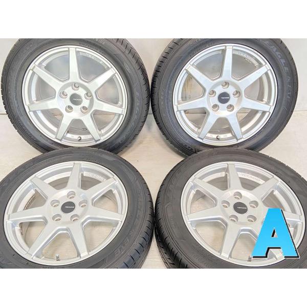 中古タイヤ サマータイヤ ホイールセット 4本セット 215/55R16  　 TECMAG 16x...