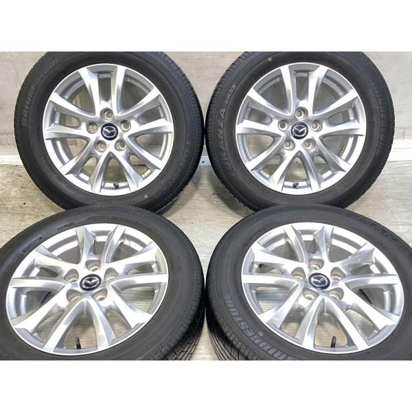 中古タイヤ サマータイヤ ホイールセット 4本セット 205/60R16  マツダ純正  16x6....