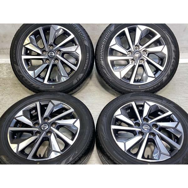 中古タイヤ サマータイヤ ホイールセット 4本セット 195/60R16  日産純正  16x6.0...