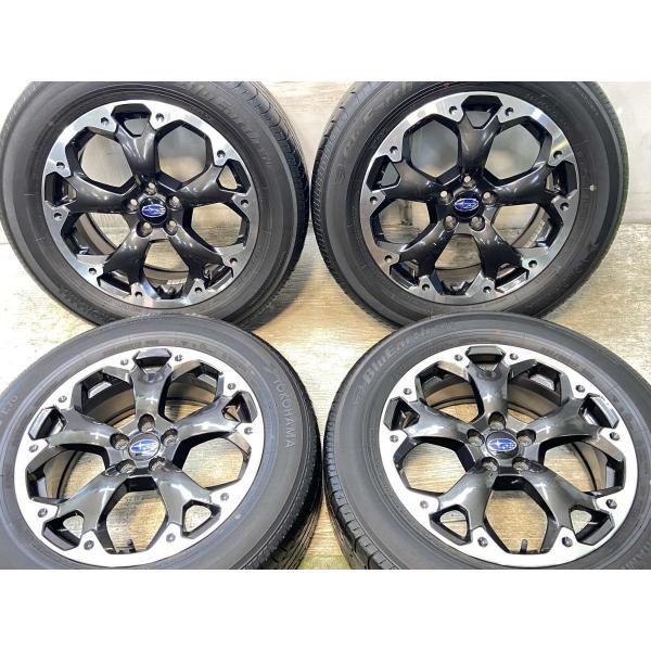 中古タイヤ サマータイヤ ホイールセット 4本セット 225/60R17  スバル純正  17x7....