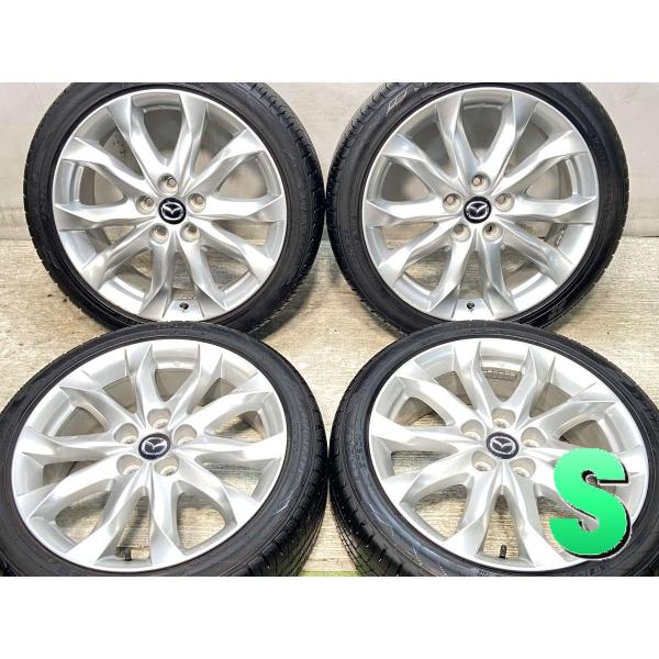 中古タイヤ サマータイヤ ホイールセット 4本セット 215/45R18  マツダ純正  18x7....