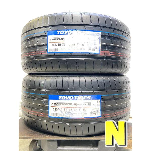 中古タイヤ サマータイヤ 2本セット  245/40R18  トーヨータイヤ プロクセス スポーツ2