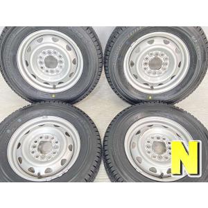 中古タイヤ スタッドレスタイヤ ホイールセット 4本セット 145/80R12 80/78 LT 　...