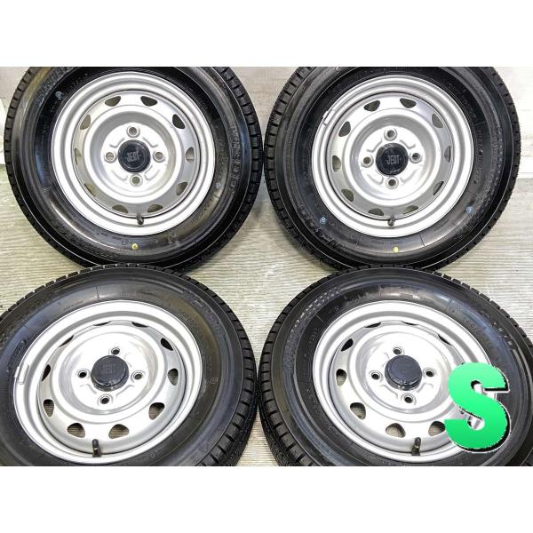 中古タイヤ スタッドレスタイヤ ホイールセット 4本セット 145/80R12 80/78N LT ...