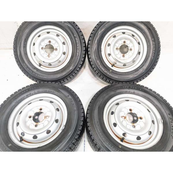 中古タイヤ スタッドレスタイヤ ホイールセット 4本セット 145/80R12 80/78LT 　 ...