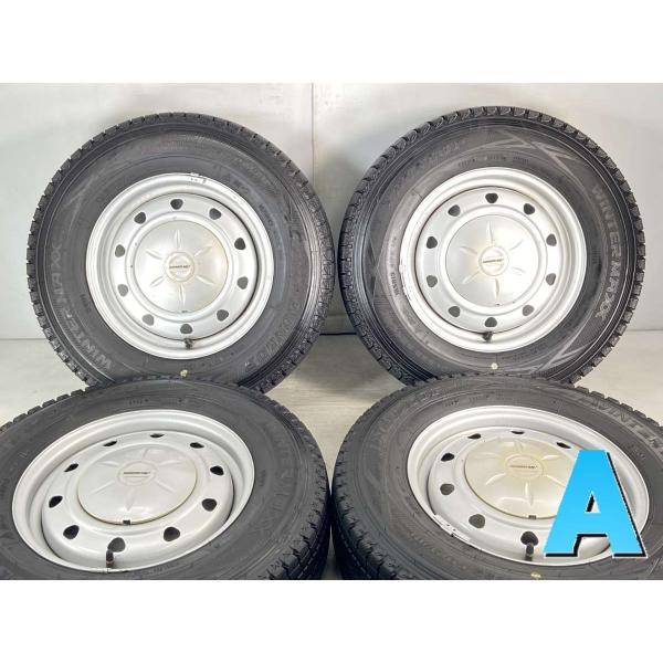 中古タイヤ スタッドレスタイヤ ホイールセット 4本セット 165R13 6PR  SCHWARZ ...