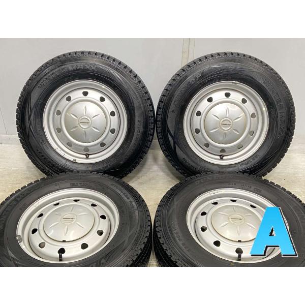 中古タイヤ スタッドレスタイヤ ホイールセット 4本セット 165R13 6PR  SCHWARZ ...