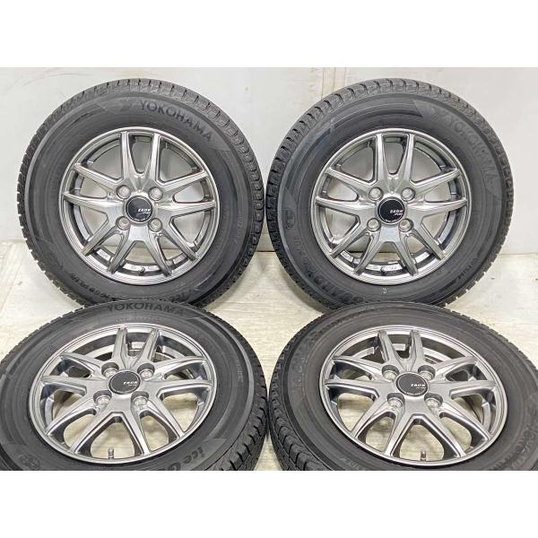 中古タイヤ スタッドレスタイヤ ホイールセット 4本セット 145/80R13  　 ZACK 13...