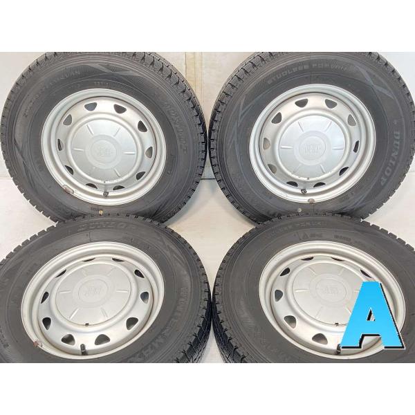 中古タイヤ スタッドレスタイヤ ホイールセット 4本セット 165R13 6PR  JECT 13x...