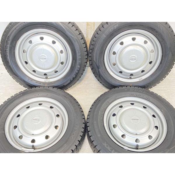 中古タイヤ スタッドレスタイヤ ホイールセット 4本セット 145/80R13  SCHWARZ V...