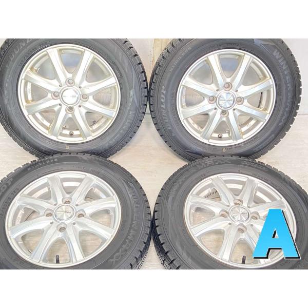 中古タイヤ スタッドレスタイヤ ホイールセット 4本セット 145/80R13  MACBES MB...