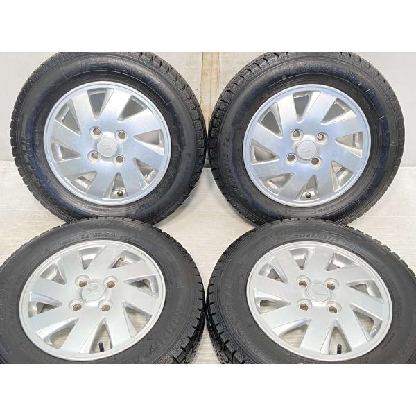 中古タイヤ スタッドレスタイヤ ホイールセット 4本セット 145/80R13  ダイハツ純正  1...
