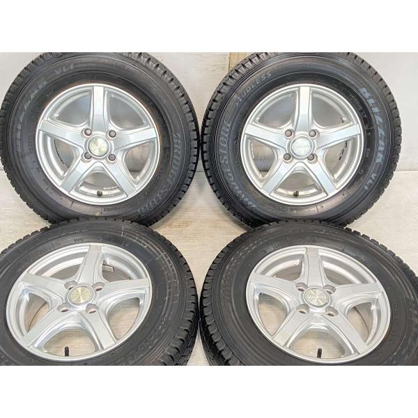 中古タイヤ スタッドレスタイヤ ホイールセット 4本セット 165R13 6PR 　 ヴァイオレント...