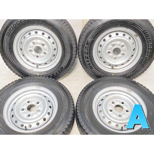 中古タイヤ スタッドレスタイヤ ホイールセット 4本セット 165R13 8PR ダイハツ純正  1...