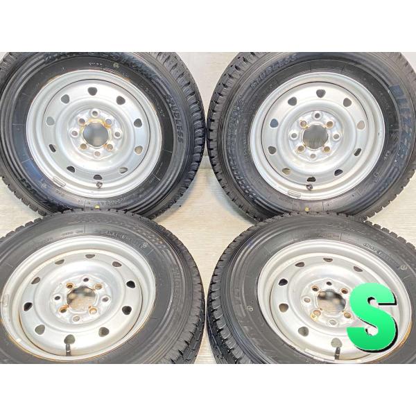 中古タイヤ スタッドレスタイヤ ホイールセット 4本セット 165R13 6PR 　 マルチ 13x...