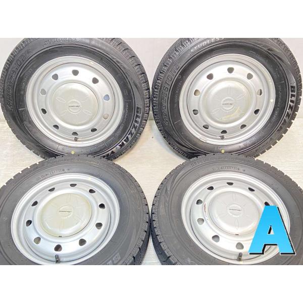 中古タイヤ スタッドレスタイヤ ホイールセット 4本セット 145/80R13  SCHWARZ M...