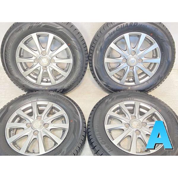 中古タイヤ スタッドレスタイヤ ホイールセット 4本セット 145/80R13  　 MANARAY...