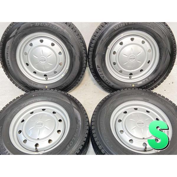 中古タイヤ スタッドレスタイヤ ホイールセット 4本セット 165R13 6PR  SCWARZ M...