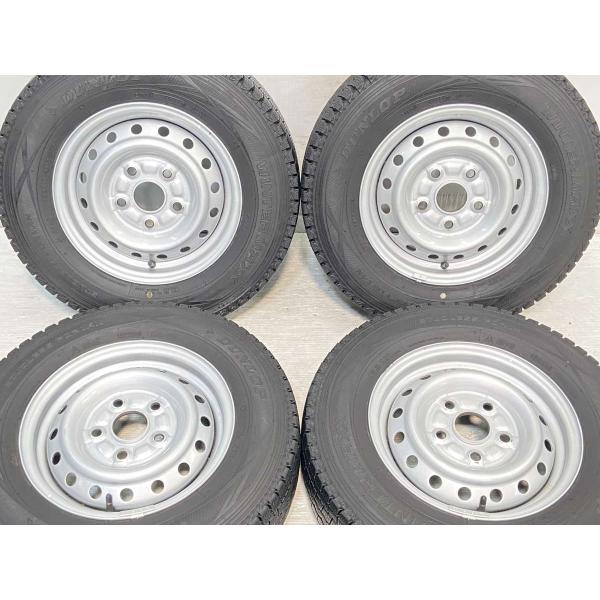 中古タイヤ スタッドレスタイヤ ホイールセット 4本セット 165R13 8PR ダイハツ純正 13...