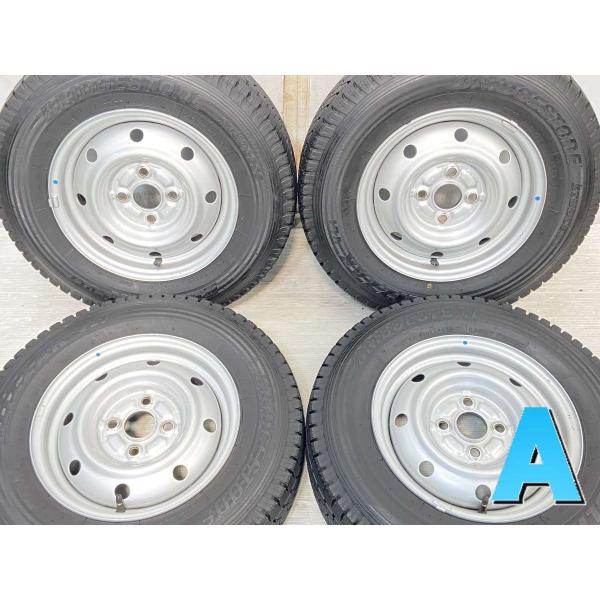 中古タイヤ スタッドレスタイヤ ホイールセット 4本セット 165R13 6PR 　 TOPY E3...