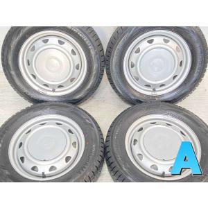 中古タイヤ スタッドレスタイヤ ホイールセット 4本セット 155/70R13  キャロウィン LZ...