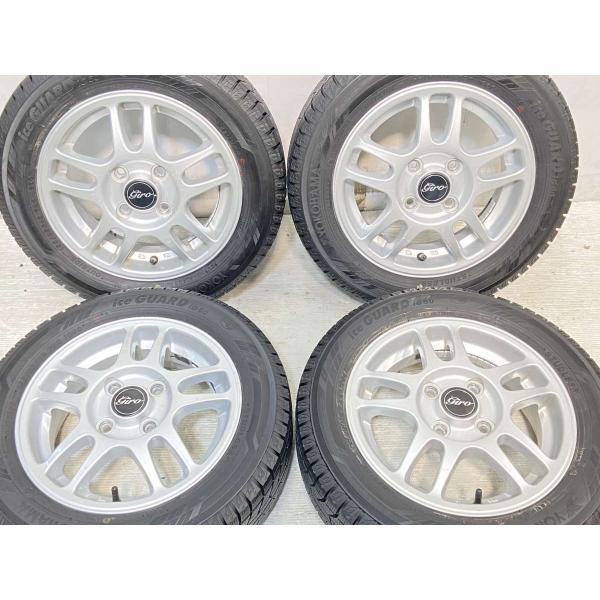 中古タイヤ スタッドレスタイヤ ホイールセット 4本セット 155/65R13  　 giro 13...