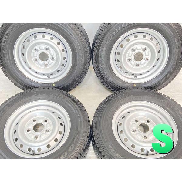 中古タイヤ スタッドレスタイヤ ホイールセット 4本セット 165/80R13 94/93LT ダイ...