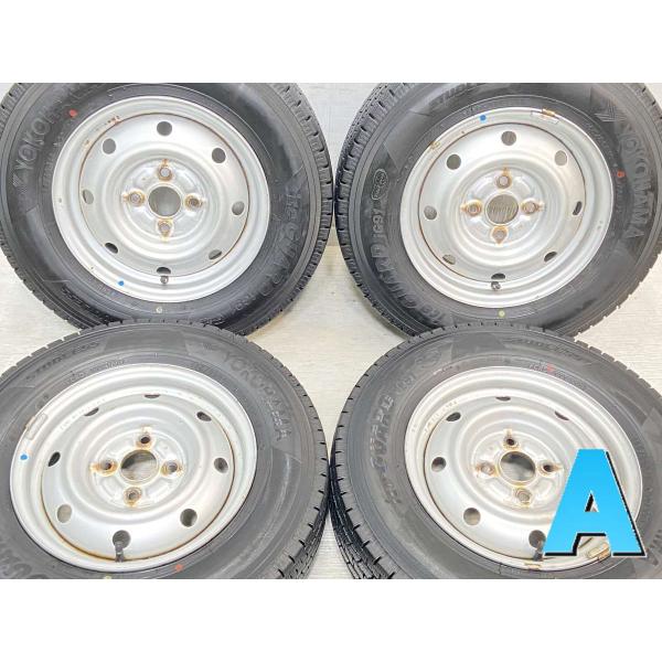 中古タイヤ スタッドレスタイヤ ホイールセット 4本セット 165/80R13 90/88LT 　 ...