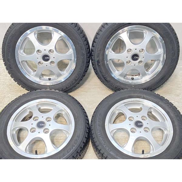 中古タイヤ スタッドレスタイヤ ホイールセット 4本セット 155/65R13  　 CITTA 1...