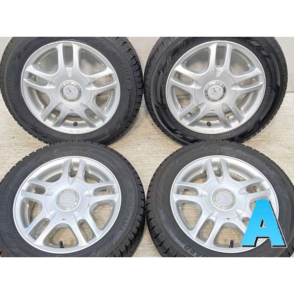 中古タイヤ スタッドレスタイヤ ホイールセット 4本セット 155/65R13  　 blows 1...