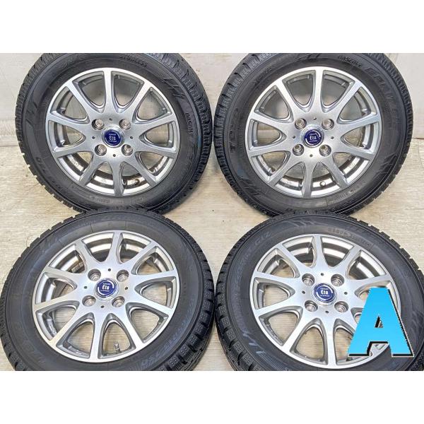 中古タイヤ スタッドレスタイヤ ホイールセット 4本セット 155/65R13  ラ・ストラーダ 1...
