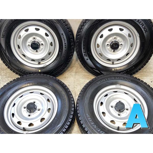 中古タイヤ スタッドレスタイヤ ホイールセット 4本セット 165/80R13 90/88LT  キ...
