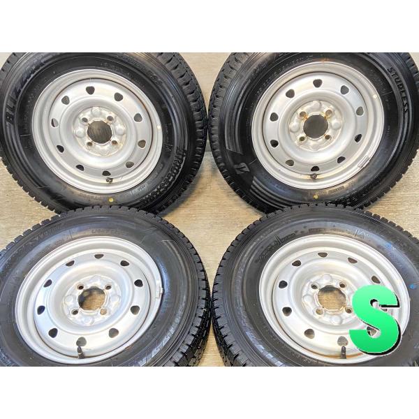 中古タイヤ スタッドレスタイヤ ホイールセット 4本セット 165/80R13 90/88LT 　 ...