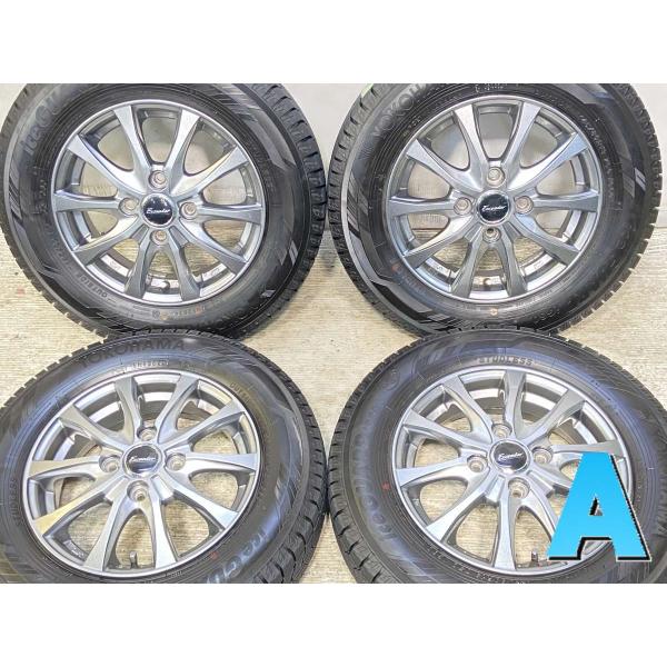中古タイヤ スタッドレスタイヤ ホイールセット 4本セット 145/80R13  　 エクシーダー ...